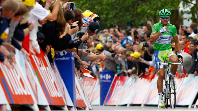 Peter Sagan has been a level above on the Tour's punchier stages thus far. (Getty Images)