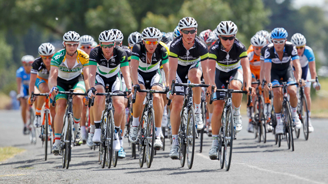 GreenEDGE riders at the Jayco Bay Cycling Classic (Image: Mark Gunter)