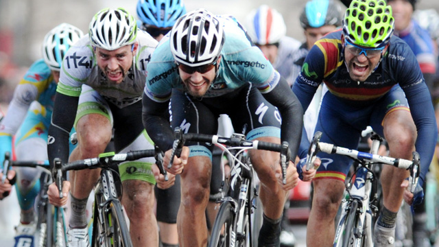 In the thick of it ... but Boonen now says he tries to stay out of danger in the sprints. (Getty Images)