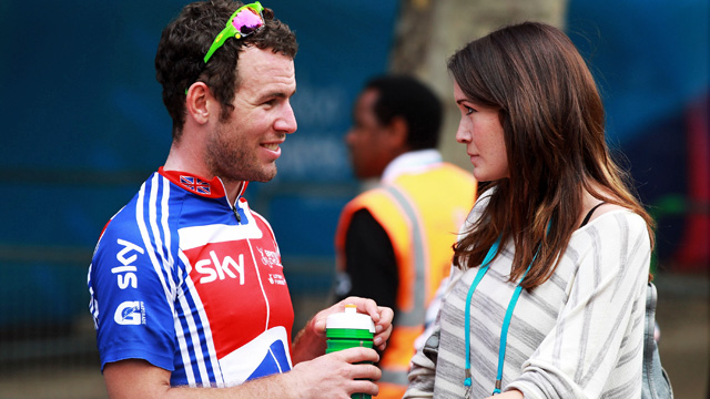 Cav's first thought after the race was how he couldn't wait to fly home to girlfriend and page three stunnah Peta Todd. (Getty Images)