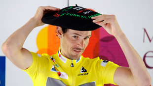 Radioshack's Andreas Kloden dons a Basque beret after winning the six-day Tour of the Basque Country (Reuters)