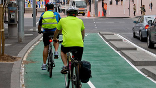 A cycling pathway in Sydney (Image: City of Sydney)