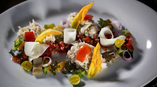 Spanner crab kinilaw