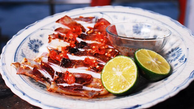 Chargrilled calamari