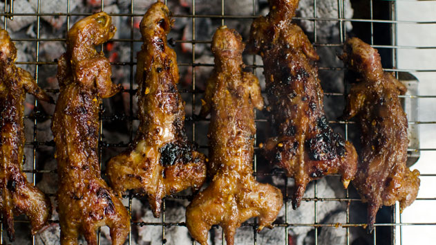 Chargrilled coconut mouse/quail