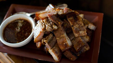 Chargrilled Chiang Mai pork belly