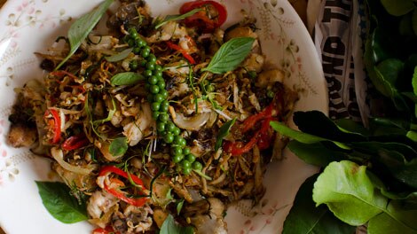 Catfish stir-fry