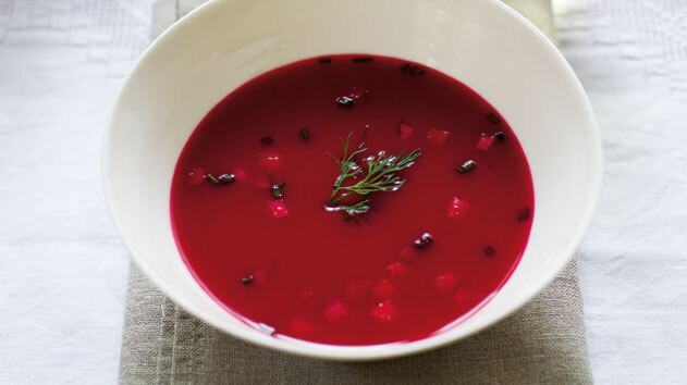 Summer beetroot soup