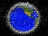 Space junk harpoon to clean up space