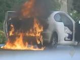 Woman sets car alight, claims to be god