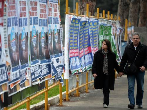 Italy held its final day of campaigning ahead of crucial elections. (Getty)