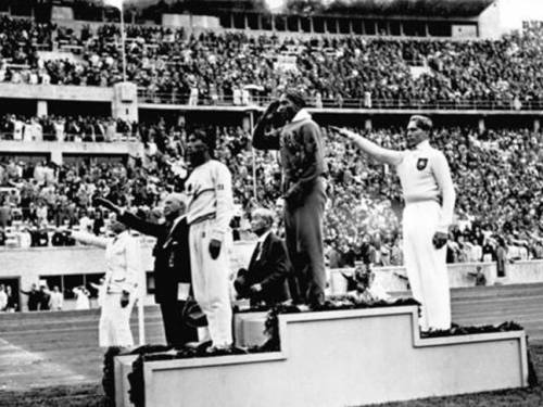 Jesse Owens smashed ideas about racial inferiority, but it made no difference to his treatment at home. (Hoffmann/German Federal Archives)