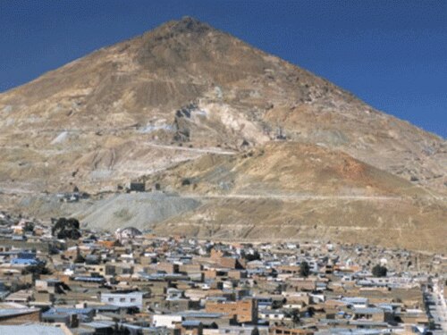 Cerro Rico, historical site of major silver mining in Potosi, Bolivia. (Getty Images)