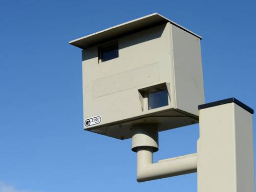 Man uses slingshot to fire marbles at speed camera (File/AAP).