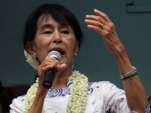 Burma democracy icon Aung San Suu Kyi. (AAP)