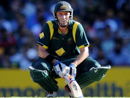 Australian batsman Michael Hussey. (AAP)