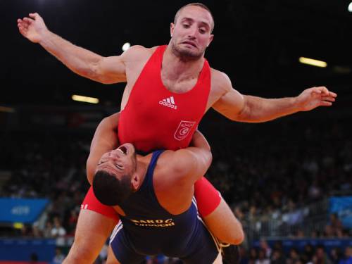 Seghaier is clearing savouring every minute of London 2012, even though his team did not land any Olympic medals in the Greco-Roman wrestling. (Getty Images)