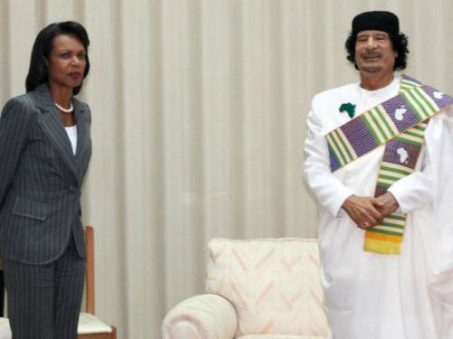 Gaddafi Smiling
