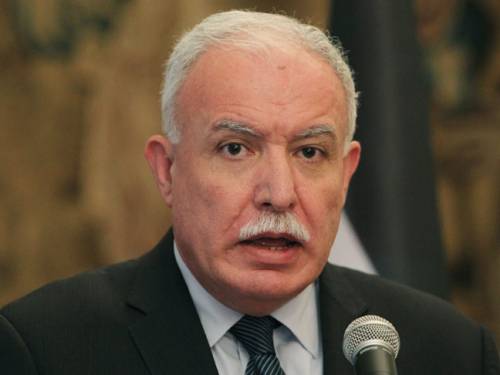 Palestinian foreign minister Riyad al-Malki. (AAP)