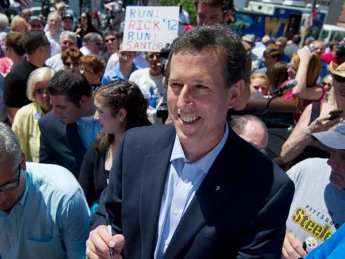 Republican candidate Rick Santorum. (Getty)