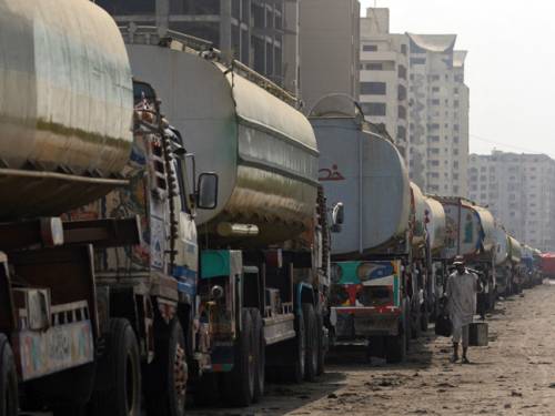 Gunmen in restive northwest Pakistan Tuesday attacked container trucks carrying supplies to NATO troops in Afghanistan, officials said. (AAP)