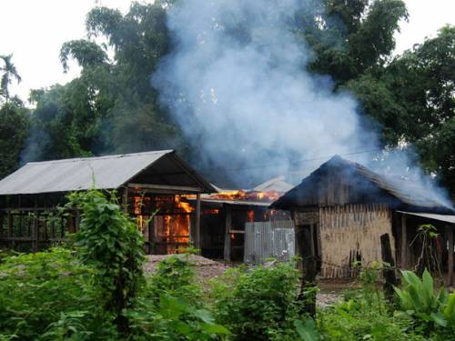 More than 30,000 villagers have fled amid fighting between Bodo tribal groups and Muslim settlers over land rights. (Getty Images)