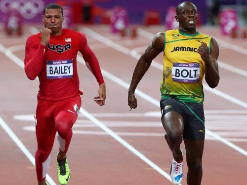 Bolt, the fastest man in the world, knows the United players after he took part in a sprint through Manchester's streets a few years ago and helped then-Manchester player Cristiano Ronaldo with his sprint training. (Getty)