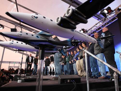 The Virgin Galactic unveils its new SpaceShipTwo spacecraft at the Mojave Spaceport in California. (File: Getty)