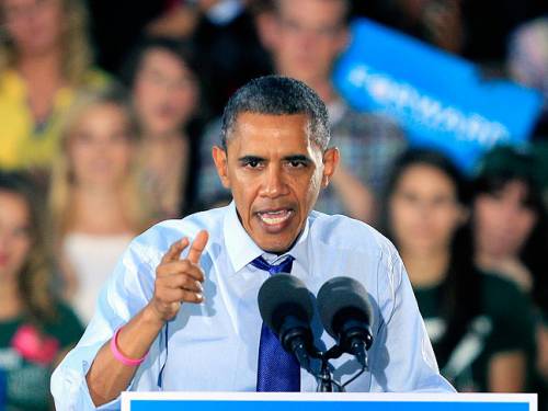US President Barack Obama has accused his rival Mitt Romney of suffering from policy Romnesia. (AAP)