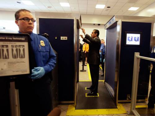 The Aviation Transport Security Amendment (Screening) Bill 2012 mandates the use of body scanners to check airline passengers on the grounds it will provide optimal security with minimal impact. (AAP)