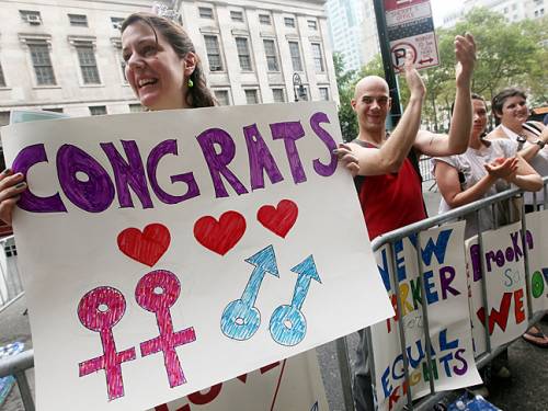 Gay marriage is a growing political issue in many countries. (Getty)