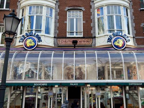 The exterior view of a branch of coffeeshop The Bulldog in Amsterdam, the Netherlands. (AAP)