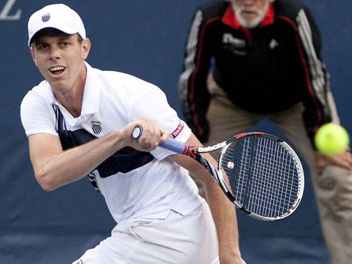 Sam Querrey (pic) won his third Los Angeles Open, crushing Ricardas Berankis in straight sets. (AAP)