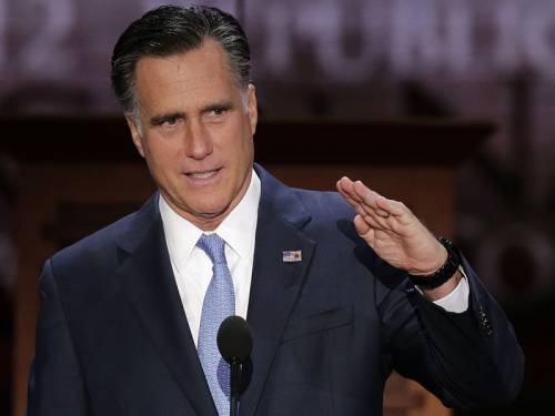 Mitt Romney is to accept the Republican presidential nomination at the party convention in Florida. (AAP)