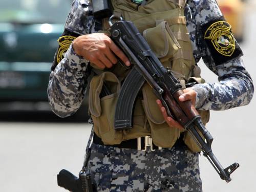 Two bombings and a drive-by shooting have killed seven Iraqi police in the country's west. (AAP)