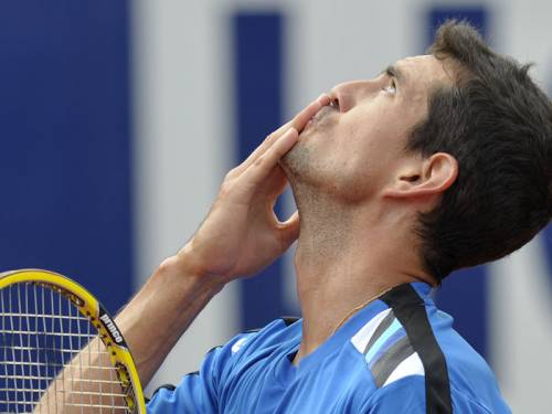 Guillermo Garcia-Lopez (pic) has been upset in the first round of the Austrian Open by Jurgen Zopp. (AAP)
