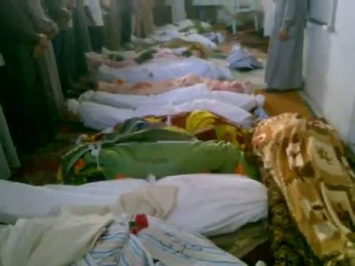 Rebels claim an attack on Treimsa could be one of the worst days of bloodshed in the uprising. (AAP)