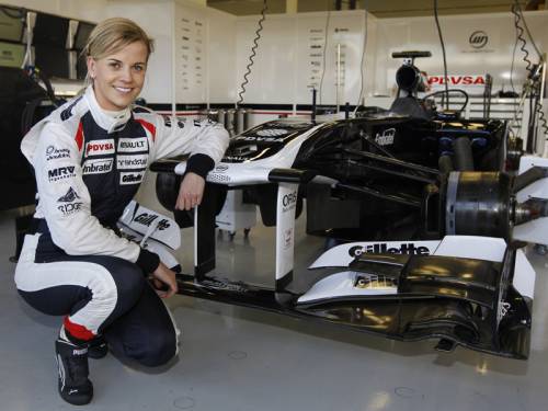 Susie Wolff has become just the fourth woman in a decade to drive a Formula One car. (AAP)