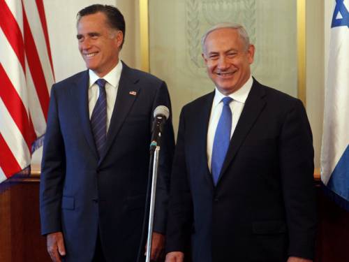 Republican presidential candidate Mitt Romney has discussed Iran's nuclear ambitions with Israel. (AAP)