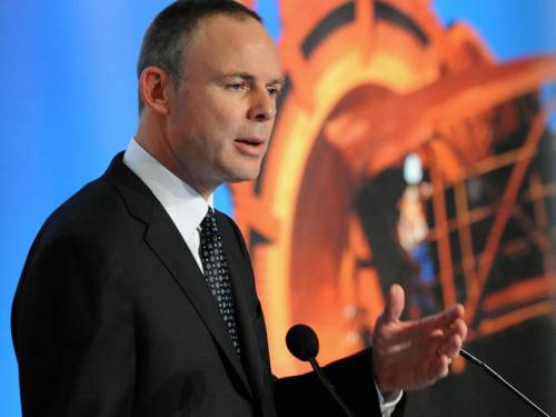 BHP boss Marius Kloppers has offloaded another $1.8 million worth of shares to help fund a tax bill. (AAP)
