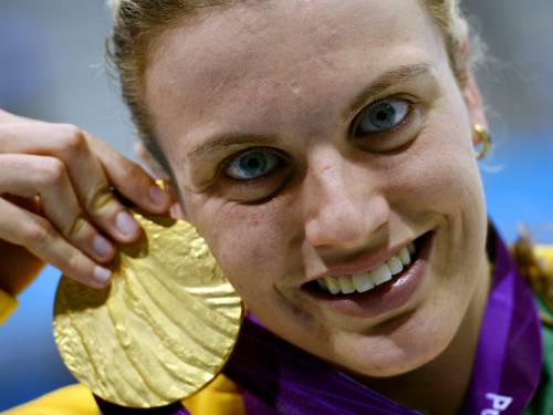Jacqueline Freney wins her eighth gold medal of the London Paralympics. (AAP)