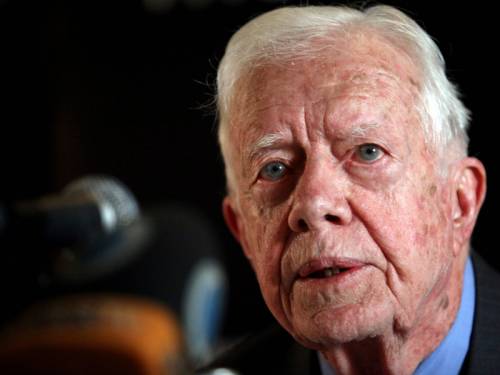 Former US president Jimmy Carter says the US has zero influence to resolve the Middle East conflict. (AAP)