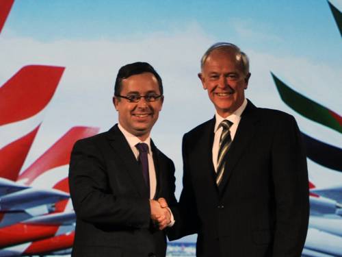 Qantas flights to Europe will now stop over in Dubai under a 10-year partnership with Emirates. (AAP)