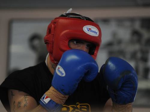 Anthony Mundine (pic) has defeated Bronco McKart with a technical knockout win in Las Vegas. (AAP)