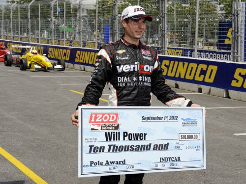Aussie Will Power has claimed pole position for the penultimate race of the season in Baltimore. (AAP)