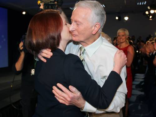 A private gathering is to be held to mourn the death of the prime minister's father, John Gillard. (AAP)