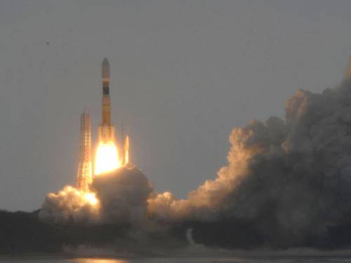 A Japanese cargo transporter has docked with the International Space Station. (AAP)