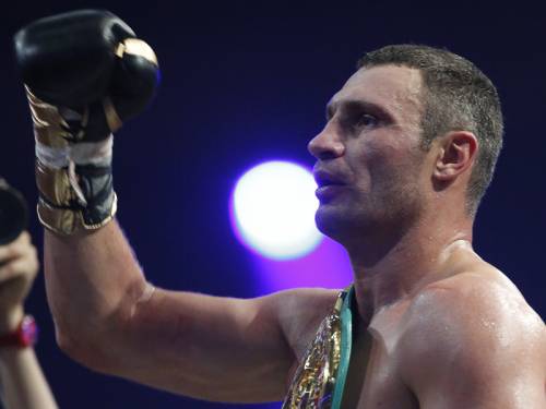 Manuel Charr has lodged a protest following his WBC world title bout loss to Vitali Klitschko (pic). (AAP)