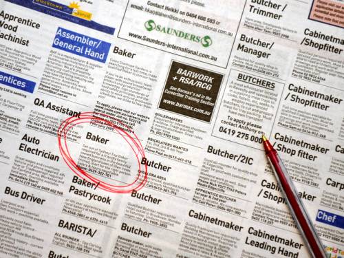 Job ads have fallen for the sixth straight month, a private sector survey shows. (AAP)