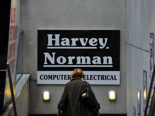 Electrical and homewares retailer Harvey Norman's full year profit has plunged 32 per cent. (AAP)